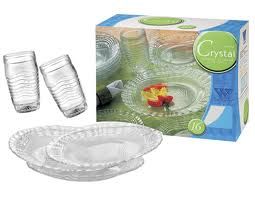 APARELHO DE JANTAR CRISTAL 16 PÇS