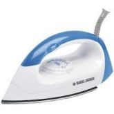 Ferro a Seco Black e Decker F100 Azul e Branc