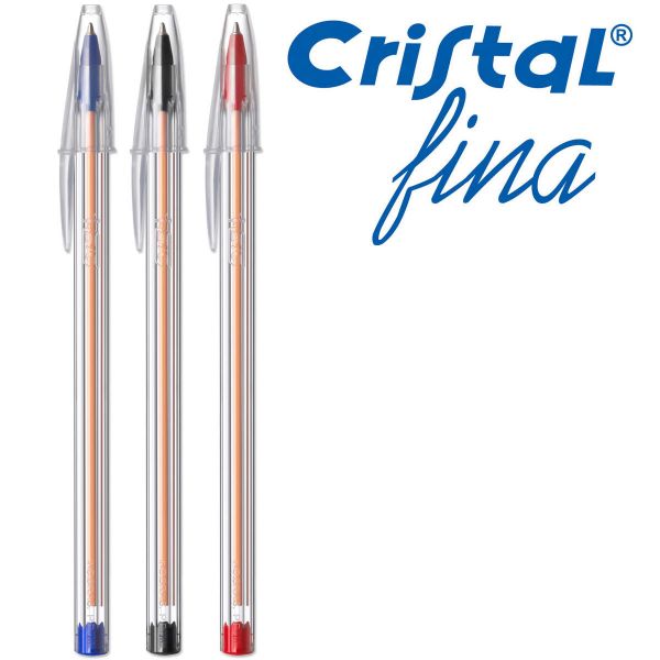 CANETA BiC FINA VERMELHA AZUL PRETA